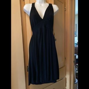 Black Halter Dress, L